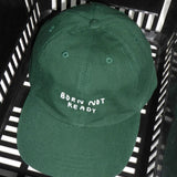 yahya studio - BORN NOT READY Unisex Cap mit Spruch • Dunkelgrün - Cap - ROSA ECK Concept Store
