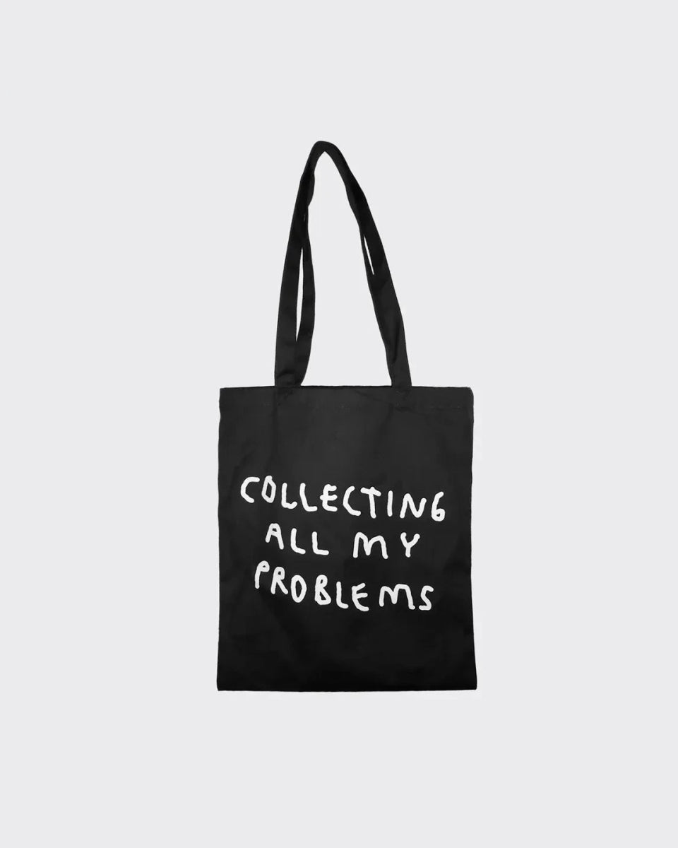 yahya studio - COLLECTING MY PROBLEMS Tragetasche • Schwarz - Tasche - ROSA ECK Concept Store