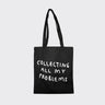 yahya studio - COLLECTING MY PROBLEMS Tragetasche • Schwarz - Tasche - ROSA ECK Concept Store