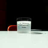 Trinkglas mit Statement • I'M TRYING