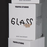 yahya studio - ME AND MY GOALS Großes Trinkglas mit Spruch - Trinkglas - ROSA ECK Concept Store
