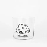 yahya studio - NOT TODAY Trinkglas mit Statement - Trinkglas - ROSA ECK Concept Store