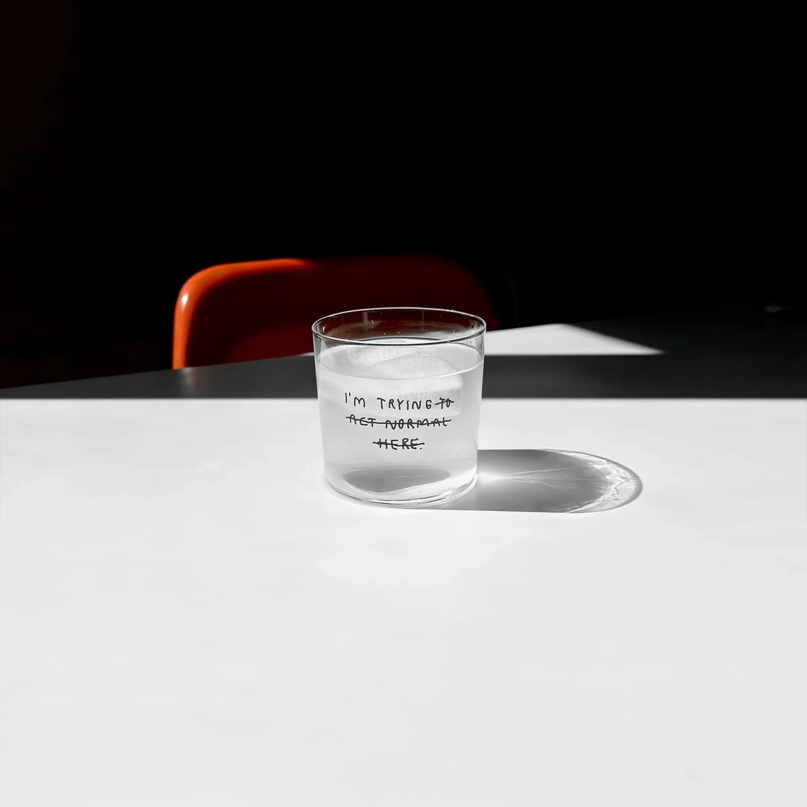 Trinkglas mit Statement • I'M TRYING – Yahya Studio – Bild 3
