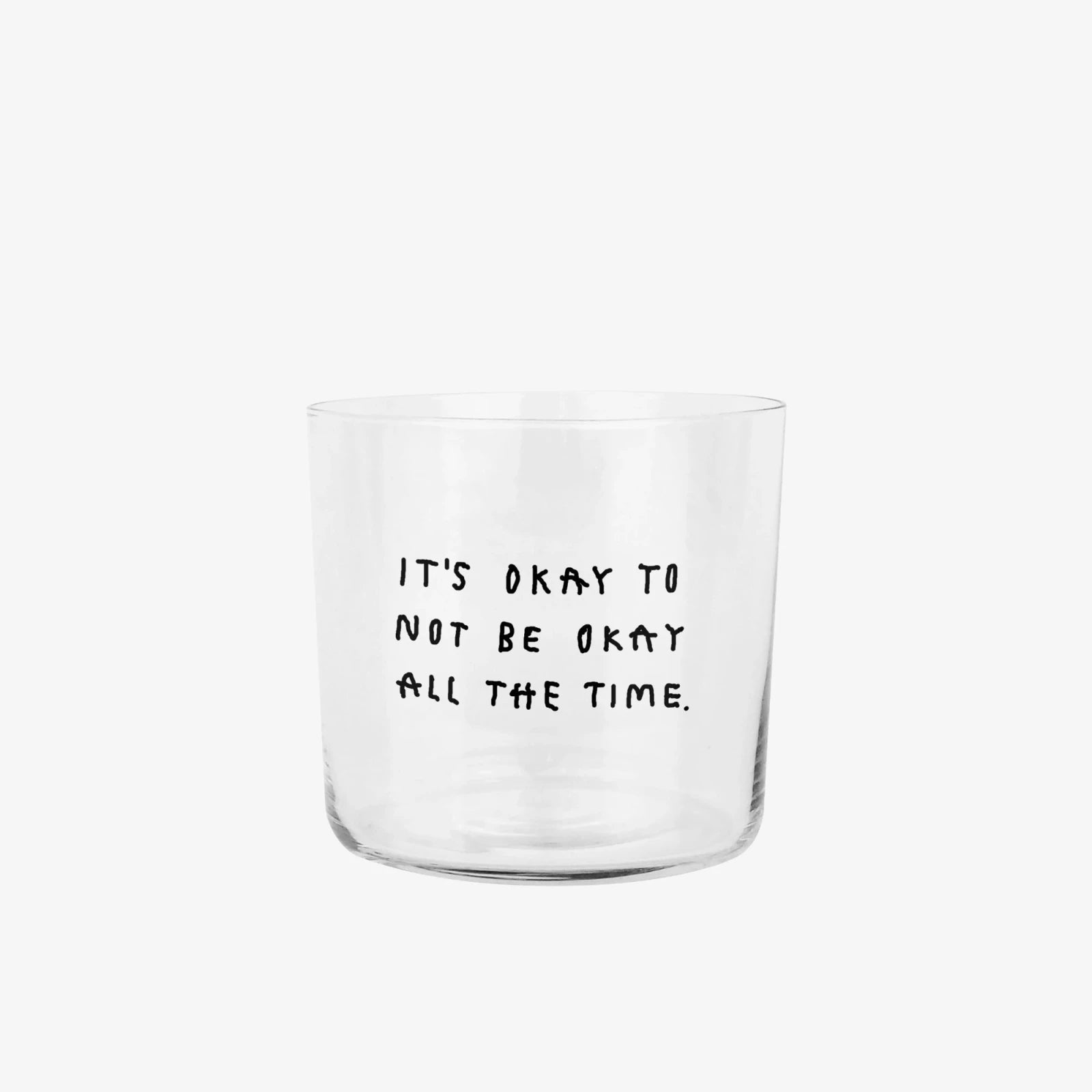 Trinkglas mit Statement • IT'S OKAY – Yahya Studio
